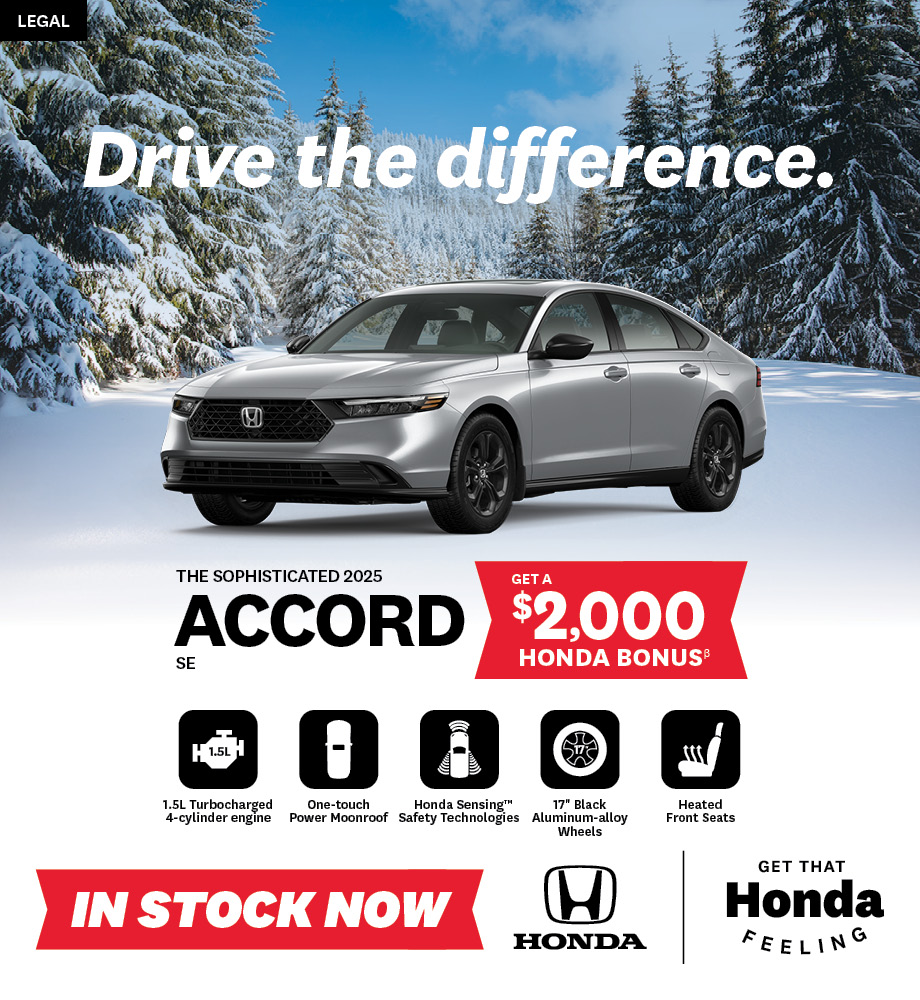 Bring Home a Honda – 2025 Accord SE