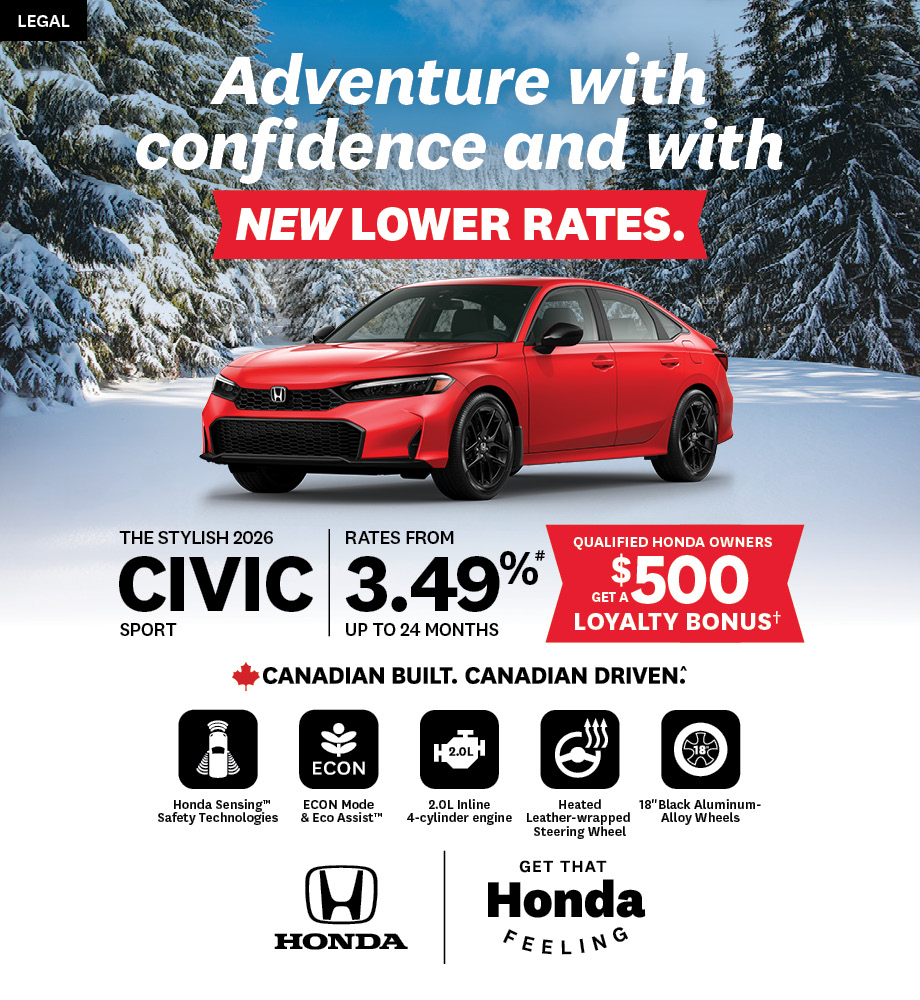Bring Home a Honda – 2026 Civic Sport Hybrid