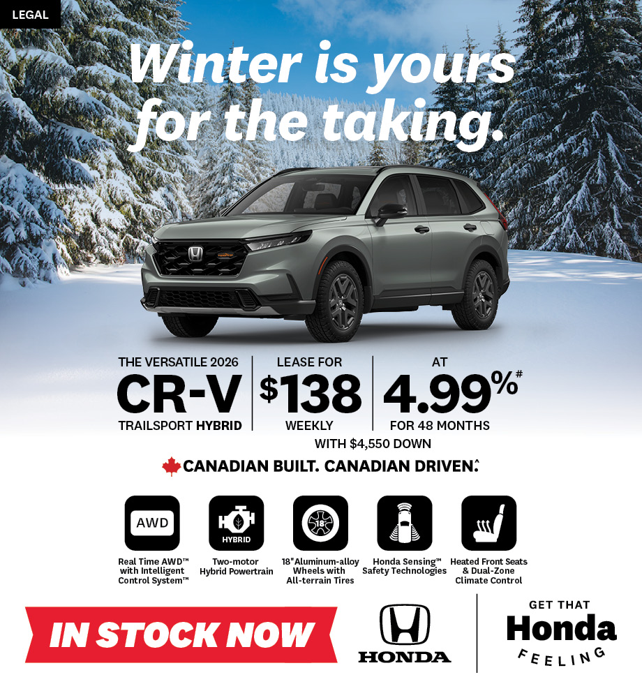 Bring Home a Honda – 2026 CR-V TrailSport Hybrid