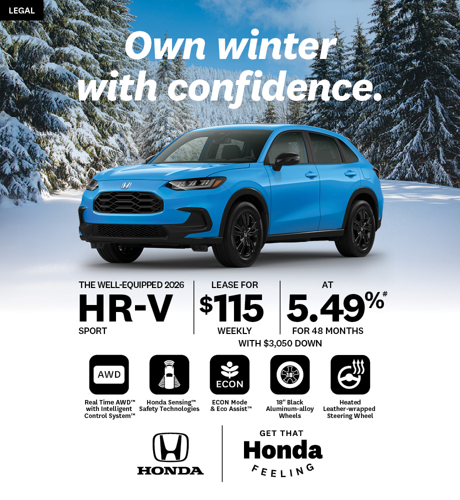 Bring Home a Honda – 2026 HR-V Sport